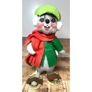 Annalee Christmas Mouse Vintage Holiday Decoration 7742 Tags, Org Bag
